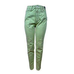 Mint Green Women’s Cotton Blend Skinny Fit Jeans Size 32x46